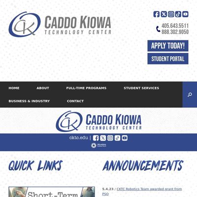 Screenshot of Caddo-Kiowa Technology Center