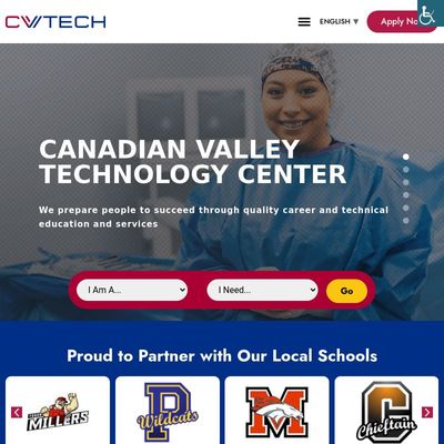 Screenshot of Canadian Valley Technology Center