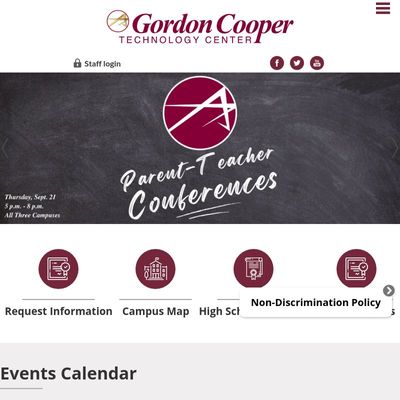 Screenshot of Gordon Cooper Technology Center