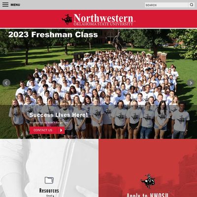 Screenshot of Northwestern Oklahoma State University