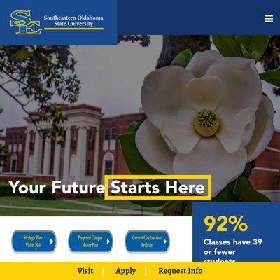 Screenshot of Southeastern Oklahoma State University