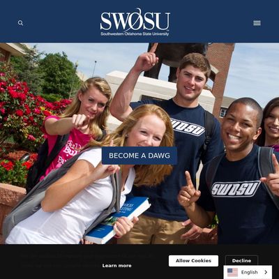 Screenshot of Southwestern Oklahoma State University