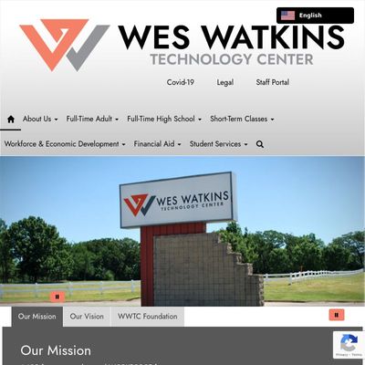 Screenshot of Wes Watkins Technology Center